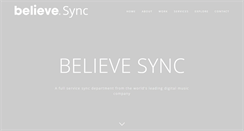 Desktop Screenshot of believesync.com