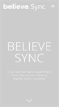 Mobile Screenshot of believesync.com