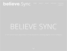 Tablet Screenshot of believesync.com